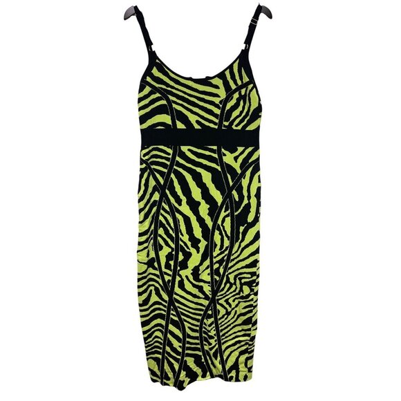 Fashion Nova Women's Wild Thing Lime Black Sweater Dress Knit Size 2X - Picture 5 of 10